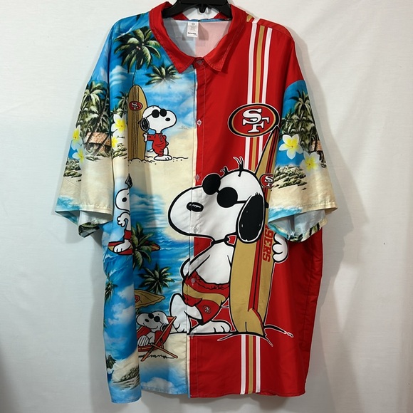 GarmentOne clothing Other - San Francisco 49ers / Snoopy Surf/Beach Shirt